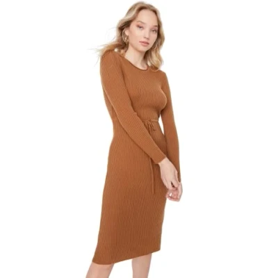 Abbildung von TRENDYOL Damen Mini Shirt Regular Dress Kleid, Schwarz, L