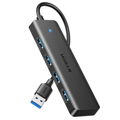 Abbildung von UGREEN USB Verteiler mit 4 A 3.0 Anschlüssen und Kabel 15 cm