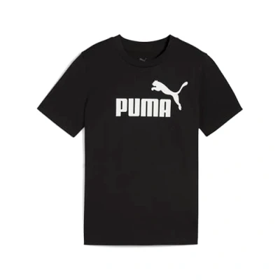 Abbildung von Puma ESS No. 1 Logo T Shirt Teenager Für Herren Damen Kinder Mit Print Black Größe: 13 14Y