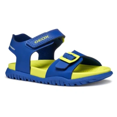 Abbildung von Geox J FUSBETTO BO Sandal, Royal/Fluo Yellow, 25 EU