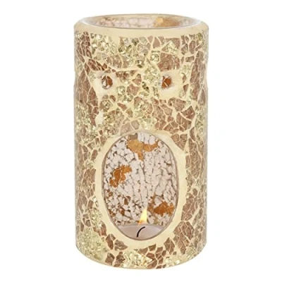 Abbildung von Something Different OB_66230 Ölbrenner Gold Säulen Crackle Glas 1 Stück 365 g
