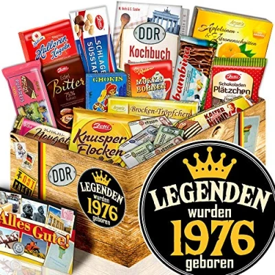 Abbildung von Legenden 1976 Schokoladengeschenk XL Geburtstagsgeschenke Ideen