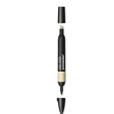 Abbildung von Winsor &amp; Newton &quot; ProMarker 0203174 Professioneller Layoutmarker 2 Spitzen, fein breit für Zeichnungen, Design Layouts Sandstein