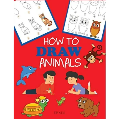 Abbildung von How To Draw Animals: 100 Step By Drawings For Kids Ages 4 8 (How Books Kids)