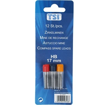 Abbildung von TSI 49316 Zirkelminen, Technisches Zeichnen, 12er Packung Härte HB