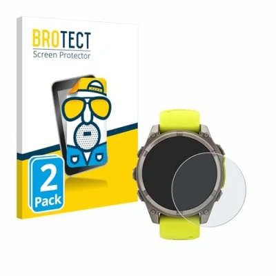 Abbildung von BROTECT Entspiegelungs Schutzfolie für Garmin Fenix 8 Solar (47 mm) (2 Stück) Matte Displayschutz Folie, Anti Reflex, Fingerprint