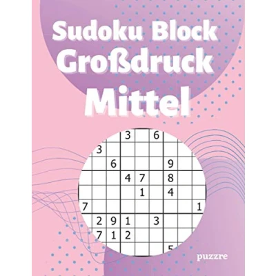 Abbildung von Sudoku Block Großdruck Mittel: Logikspiele und Denkspiele Buch Für Erwachsene