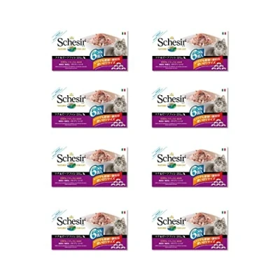 Abbildung von Schesir Cat Jelly Thunfisch mit Rind, Katzenfutter nass in Gelee, 8 x 6 Dosen 50 g