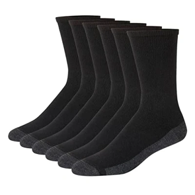 Abbildung von Hanes Herren Max Cushion Crew, Schwarz, Shoe Size: 6 12 EU