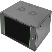 Abbildung von DIGITUS Netzwerkschrank 19 Zoll Rack 9HE Wandmontage 600mm Tiefe Traglast 60kg Dynamic Basic Serie Schwarz