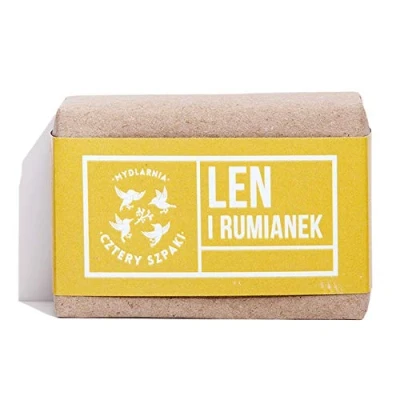 Abbildung von Four Starlings Soap Makers Flachs und Kamille Delicate Natural Eco Bar 110g