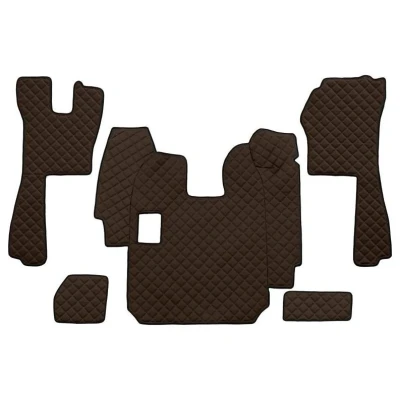 Abbildung von F CORE FL11 BROWN Fußmattensatz Eco Leder vorne 5 braun