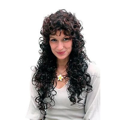 Abbildung von WIG ME UP 9229 2T33 Damen Perücke braun stark gelockt langes Haar ca. 65 cm