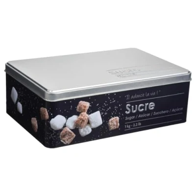Abbildung von 5five Simply Smart Zuckerdose Black Edition, Weißblech