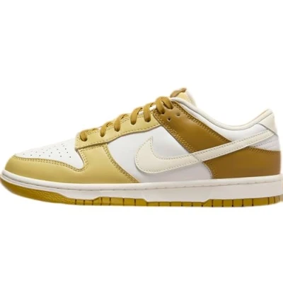 Abbildung von Nike Sportswear DUNK Retro Sneaker low, Herren, Größe: 44.5, Bronzine/coconut milk/saturn gold/sail Leder