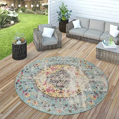 Abbildung von Paco Home Teppich &quot;Artigo 401&quot;, rechteckig, Kurzflor, Orient Optik, Vintage Design, In und Outdoor geeignet