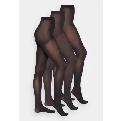 Abbildung von Pieces Pcnew Nikoline 40 DEN Tights 3 PACK Strumpfhose, Damen, Größe: L/XL, Black