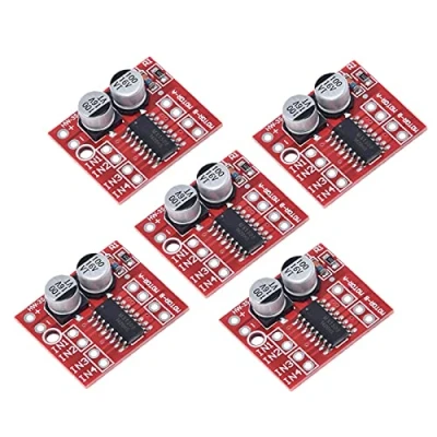 Abbildung von 5Stück L298N 1.5A 2Way MX1508 DC PWM Geschwindigkeit Dual H Brücke Schrittmotor Modul