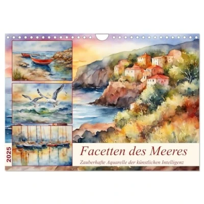 Abbildung von Facetten des Meeres (Wandkalender 2025 DIN A4 quer), CALVENDO Monatskalender