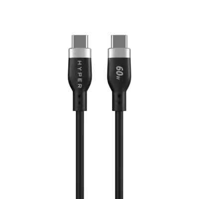 Abbildung von 0 Hyper® HyperJuice USB C Silikon Ladekabel (1,5m) Schwarz