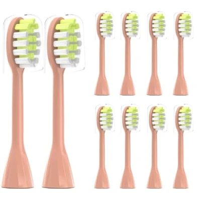 Abbildung von 10 Ersatzbürsten passend für Philips One Sonicare Elektrische Zahnbürsten, nur Kompatibel mit HY1100 und HY1200, Aufsteckbürsten Bürstenköpfe Pink