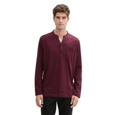 Abbildung von TOM Tailor Langarmshirt, Herren, Größe: XL, Gipsy purple