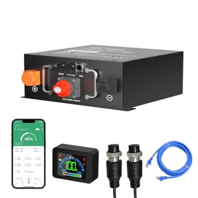 Abbildung von FEENCE LiFePO4 320Ah 12V Batterie, 4096Wh Lithium Akku mit 250A BMS, Max. 15000 Zyklen, Perfekter Ersatz für Blei Säure Wohnmobile, Solaranlage, Boot, Solarpanel Kit,Camping