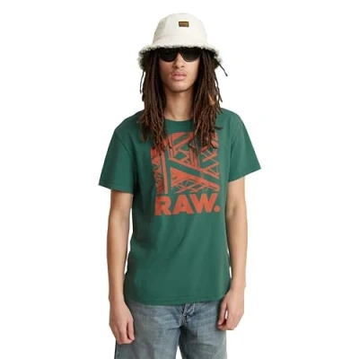 Abbildung von G Star RAW Men&#039;s RAW. Construction r T Shirt, Grün (Blue Spruce D24685 C506 G282), L