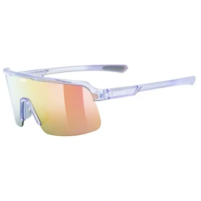 Abbildung von Uvex dyrt Sportbrille für Damen und Herren starker Schutz vor Sonnenstrahlung mirror transparent lila/rot verspiegelt one size