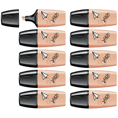 Abbildung von Textmarker STABILO BOSS MINI Pastellove 10er Pack cremige Pfirsichfarbe