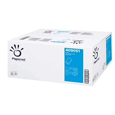 Abbildung von Papernet Defend Tech Medizinische Liegeabdeckung (419287), Hygienische Einweg Rolle aus reiner Zellulose mit antibakterieller Formel, 2 lagiges Papier, 9 Rollen, 143 Blatt pro