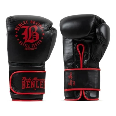 Abbildung von BENLEE Sparring Boxhandschuhe aus Leder TOXEY Spar Black/Red 16 oz