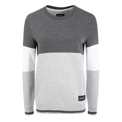 Abbildung von Oxmo Omaya Sweatshirt, Damen, Größe: Large, Dark grey melange