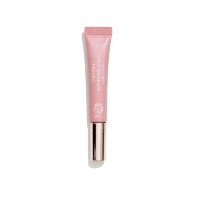 Abbildung von GOSH getönter Lipbalm mit LSF 15 I veganer Lippenpflege Stift Farbe in Vintage Rose 04 geschmeidig weiche Lippen ohne Kleben parfümfreier Glossy Booster feuchtigkeitsspendender Lippenbalsam