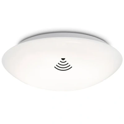 Abbildung von Briloner Leuchten LED Deckenleuchte 3362 016, Tageslichtsensor, fest verbaut, Neutralweiß, inkl. Bewegungsmelder, IP44, weiß, 27,8 cm