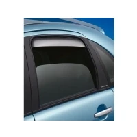 Abbildung von Windabweiser Master Schwarz (Hinten) kompatibel mit Toyota Hi Lux Double Cab 2005 &amp; JAC T8 Pro Pickup 2020