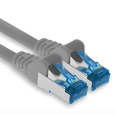 Abbildung von 1aTTack.de Patchkabel 15m Ethernet, Netzwerk, Lan Kabel CAT6a (für Gigabit Netzwerke, Router, Switch, Modems mit RJ45 Eingang grau)