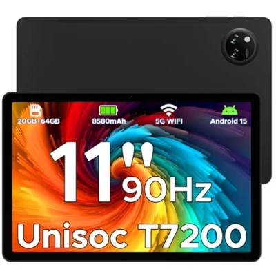 Abbildung von DOOGEE Tab A9+ Android 15 Tablet 11 Zoll, 20GB RAM+64GB ROM(TF 2TB) Unisoc T7200 Octa Core 8580mAh Gaming Android, WiFi5 Tablets PC, 90Hz Netflix 1080P, WidevineL1/Face ID/OTG/GPS/Dual Speaker
