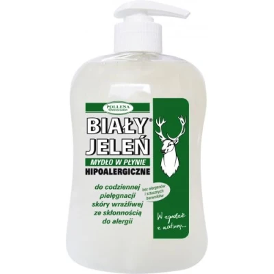 Abbildung von Hypoallergen Seife für die tägliche Pflege mit Handpumpe 500ml von Bia?y Jele?