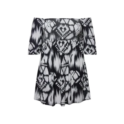 Abbildung von Ulla Popken Tunika, Damen, Größe: 50/52, Navy blue