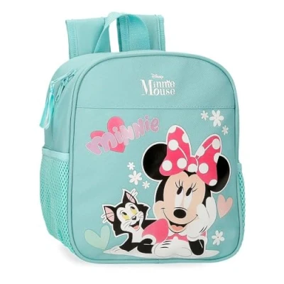 Abbildung von Disney Joumma Minnie &amp; Figaro Vorschulrucksack, blau, 21 x 25 10 cm, Polyester, 5,25 l, Talla única, Vorschulrucksack