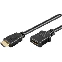 Abbildung von goobay HDMI Verlängerungskabel / 1m Für Fire TV Stick 4K Verlängerung Hochauflösende Videoübertragung, 7.1 Surround Sound, Ideal Fernseher/Monitor, Beamer &amp; Spielekonsolen, 76269