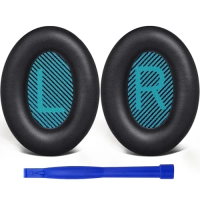 Abbildung von SoloWIT® Professionelle Ersatz Ohrpolster für Bose, kompatibel mit Over Ear Kopfhörern von QuietComfort 15 QC15 QC25 QC2 QC35/Ae2 Ae2i Ae2w/SoundTrue &amp; SoundLink Around