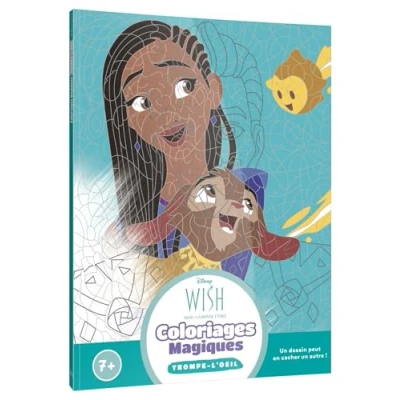 Abbildung von WISH, ASHA ET LA BONNE ÉTOILE Coloriages Magiques Trompe l&#039;oeil (7+) Disney