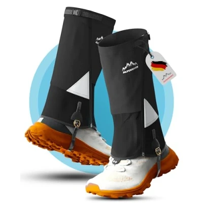 Abbildung von Alpenwert Gamschen Wasserdicht geschützt beim Wandern, Jagd, Schnee Gamasche Gamaschenschuh (1 Paar) Wandern