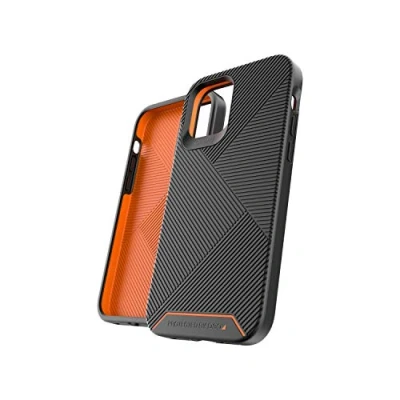 Abbildung von Apple iPhone 12 Hülle Kunststoff Gear4 Hard Case/Backcover Handyhülle Schwarz Shockproof/Stoßfest