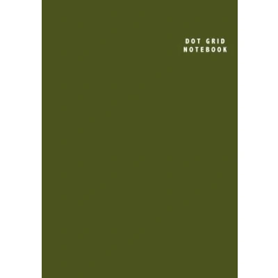 Abbildung von Dot Grid Notebook: B5 (6.93 x 9.85 inches) 106 Dotted Pages Army Green Softcover Notebook/Journal
