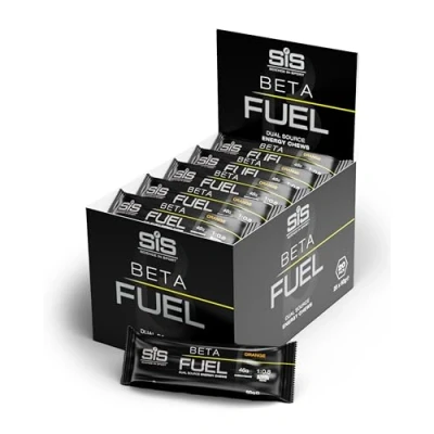 Abbildung von Science in Sport BETA Fuel Riegel 20 x 60g Orange Vegane Energieriegel mit 45g Kohlenhydrate, Leckere Kohlenhydrate als ideale Energielieferanten für das Power Training
