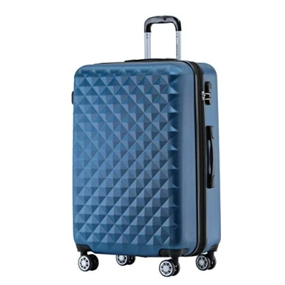 Abbildung von BEIBYE Zwillingsrollen 2066 Hartschale Trolley Koffer Reisekoffer Gepäck M L XL Set (Blau, XL)
