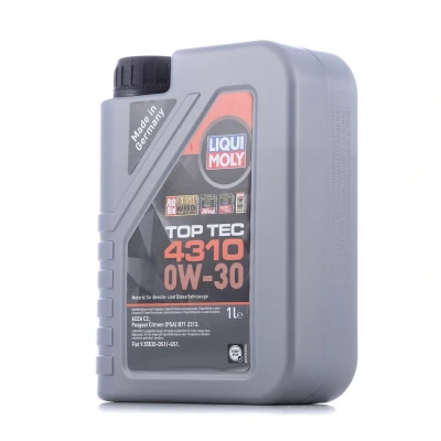 Abbildung von Liqui Moly Top Tec 4310 0W 30 1l Motoröl 2361 PEUGEOT: 207 Schrägheck, 3008 II SUV, 508 I SW, CITROËN: Berlingo II, Kastenwagen